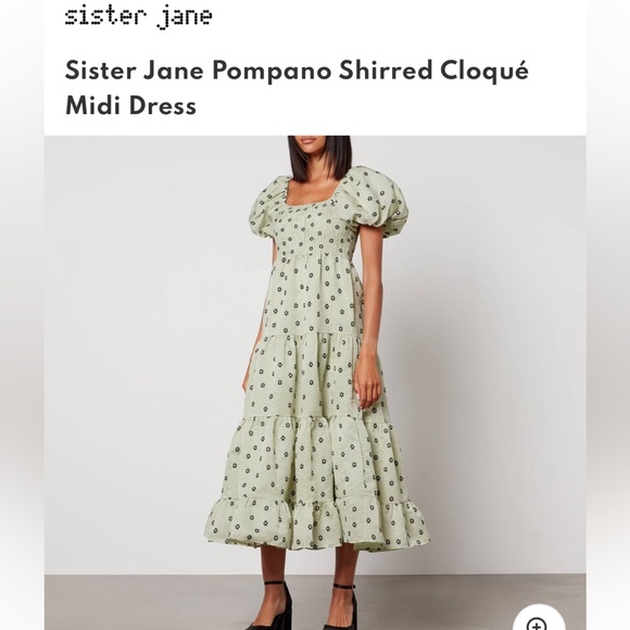 Sister Jane Pompano Midi Dress Size Medium - Picture 3 of 11